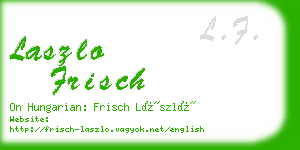 laszlo frisch business card
